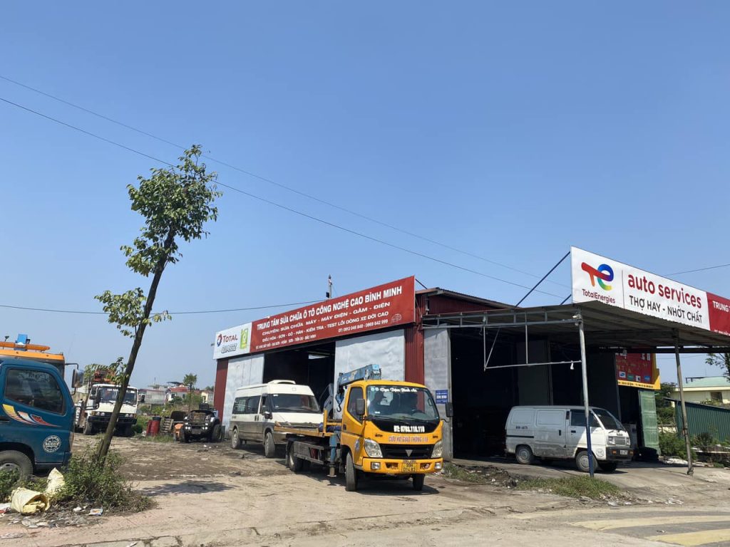 cứu hộ xe khách không may gặp sự cố về gara ô tô bình minh bắc ninh